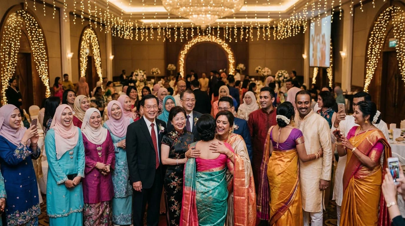 Tetamu Malaysia bergembira berkongsi gambar majlis